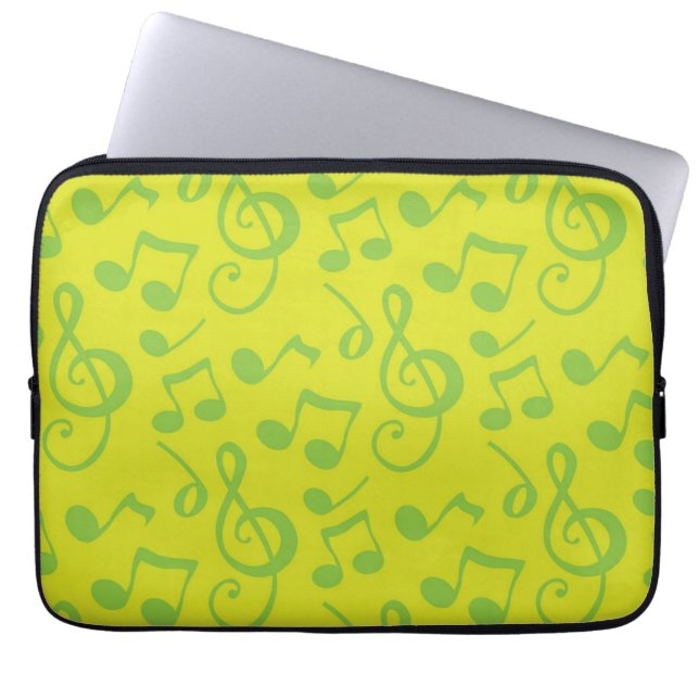 Music pattern laptop sleeve (Front)