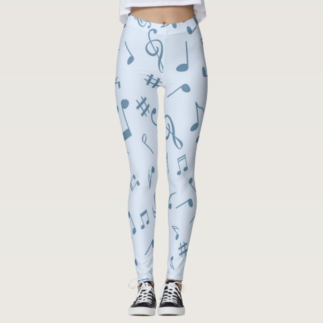 Music pattern leggings (Front)