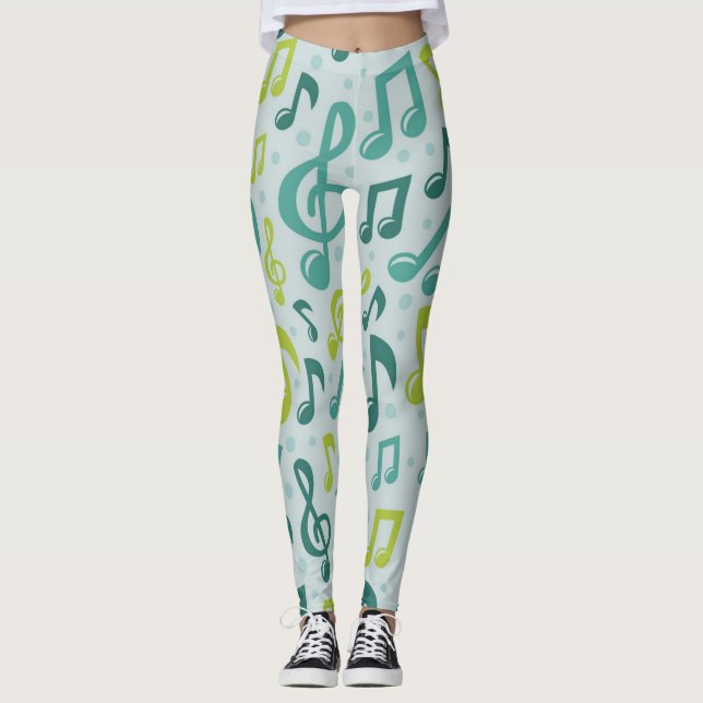 Music pattern leggings (Front)