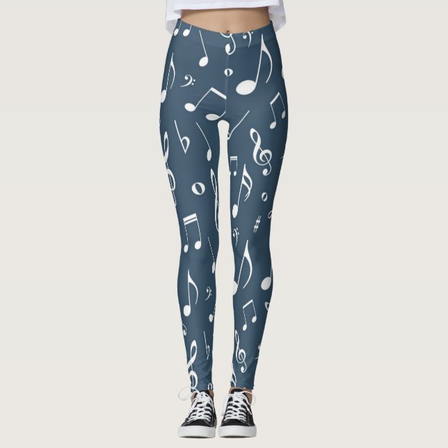 Music pattern leggings (Front)