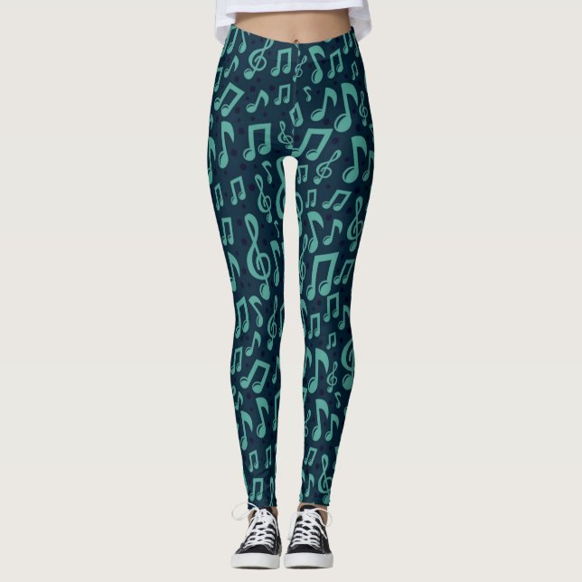 Music pattern leggings (Front)