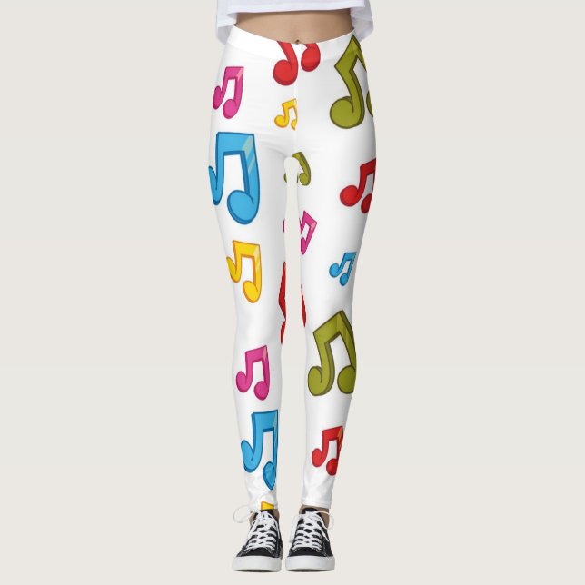 Music pattern leggings (Front)