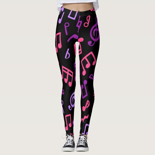 Music pattern leggings (Front)