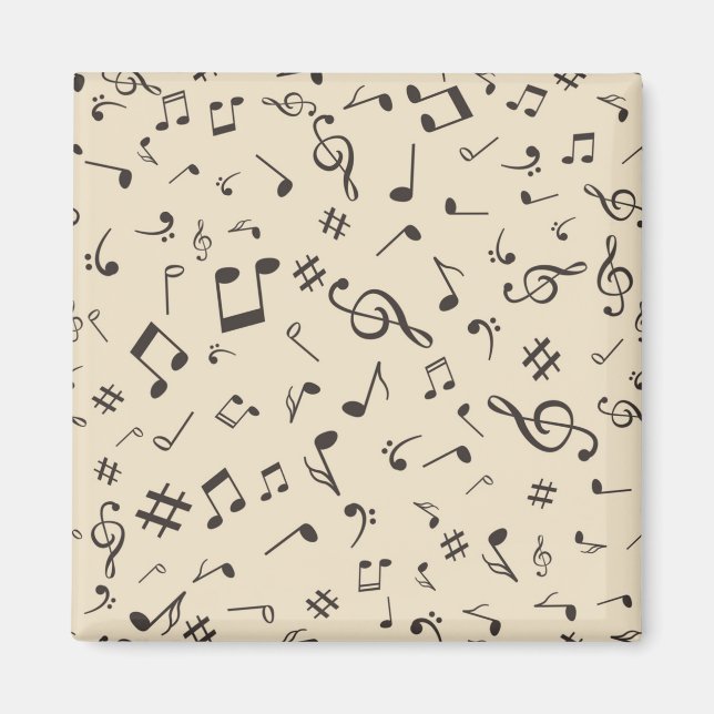 Music pattern magnet (Front)