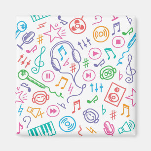 Music pattern magnet