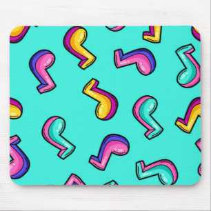 Music pattern mouse mat