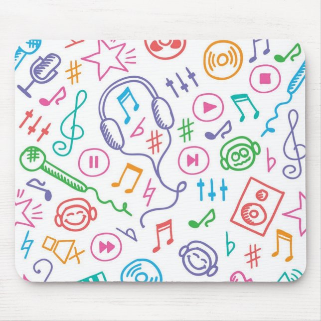 Music pattern mouse mat (Front)