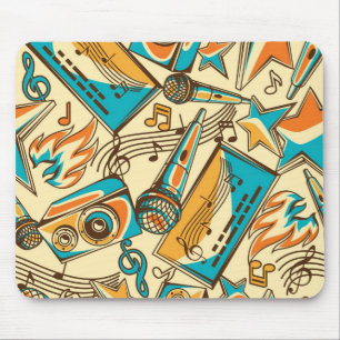 Music pattern mouse mat
