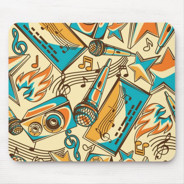 Music pattern mouse mat (Front)