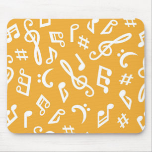 Music pattern mouse mat