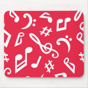 Music pattern mouse mat