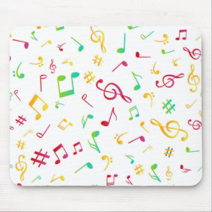 Music pattern mouse mat