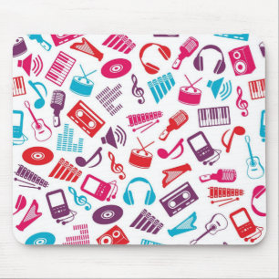 Music pattern mouse mat