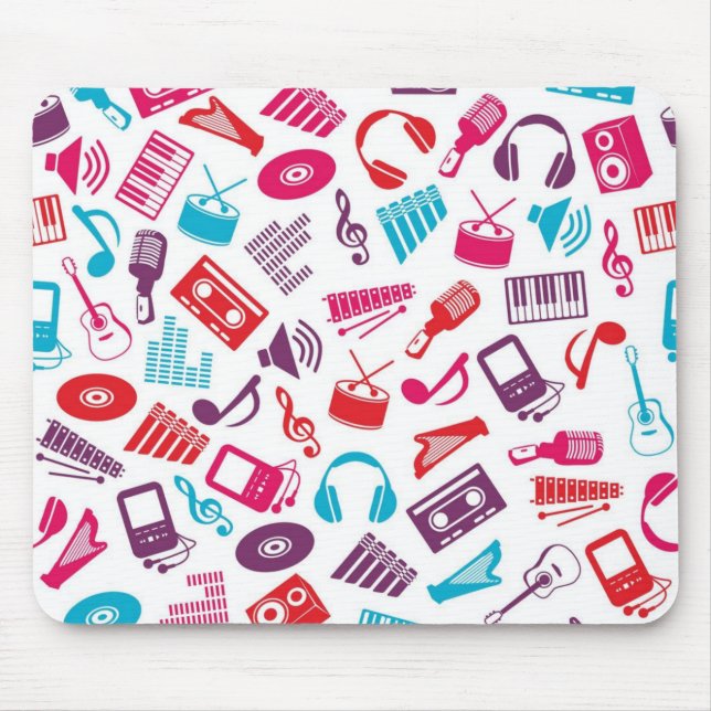 Music pattern mouse mat (Front)