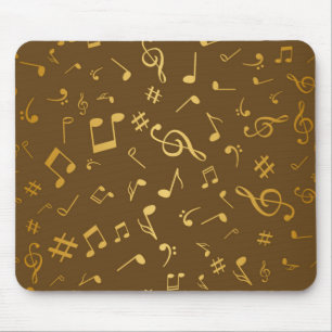 Music pattern mouse mat