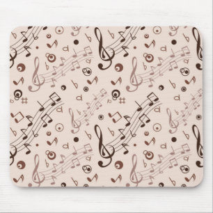 Music pattern mouse mat