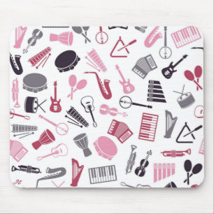 Music pattern mouse mat