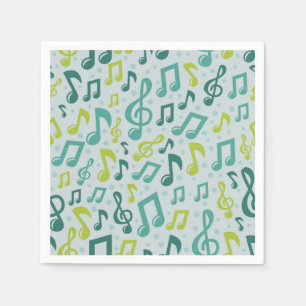 Music pattern napkin