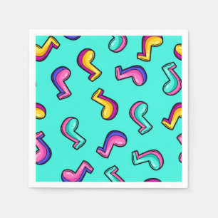 Music pattern napkin