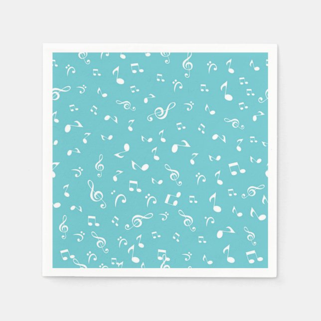 Music pattern napkin (Front)