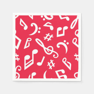 Music pattern napkin
