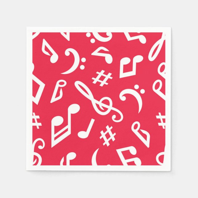 Music pattern napkin (Front)
