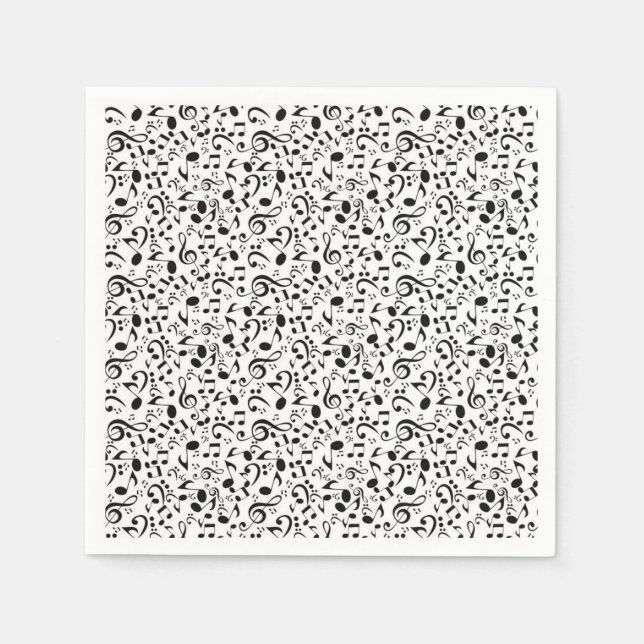 Music pattern napkin (Front)