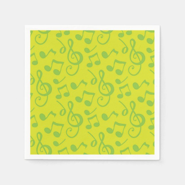 Music pattern napkin (Front)
