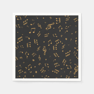 Music pattern napkin