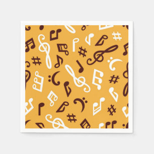 Music pattern napkin