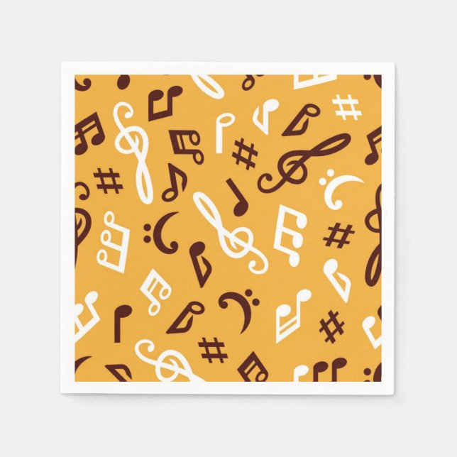 Music pattern napkin (Front)