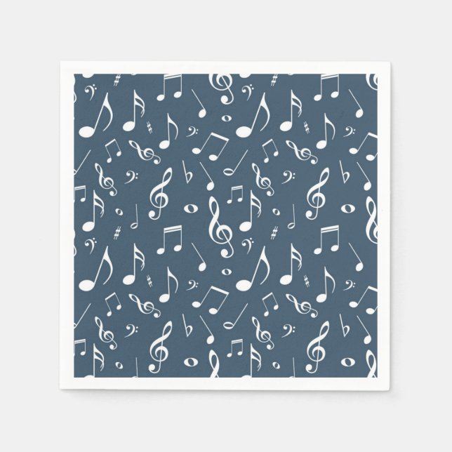 Music pattern napkin (Front)