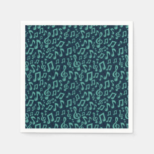 Music pattern napkin