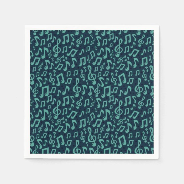 Music pattern napkin (Front)