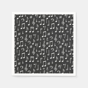 Music pattern napkin