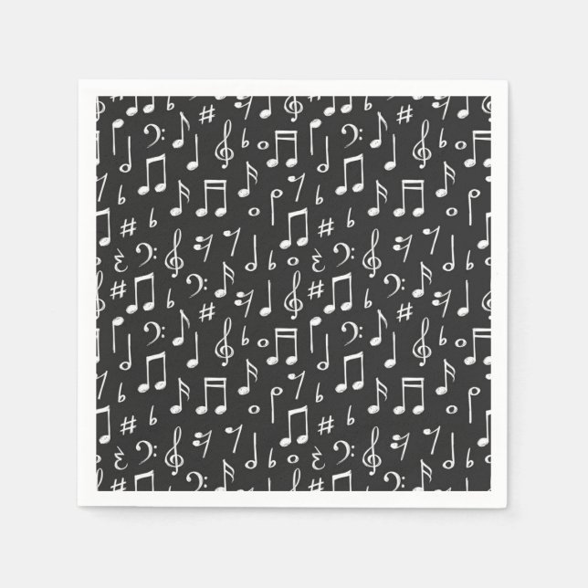 Music pattern napkin (Front)