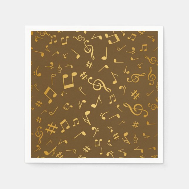 Music pattern napkin (Front)