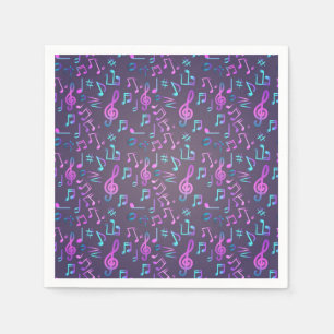 Music pattern napkin