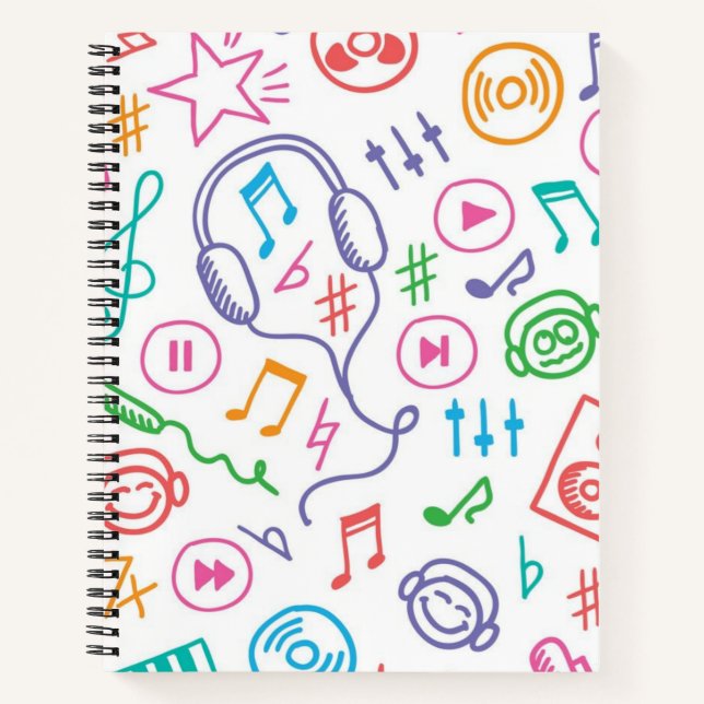 Music pattern notebook (Front)