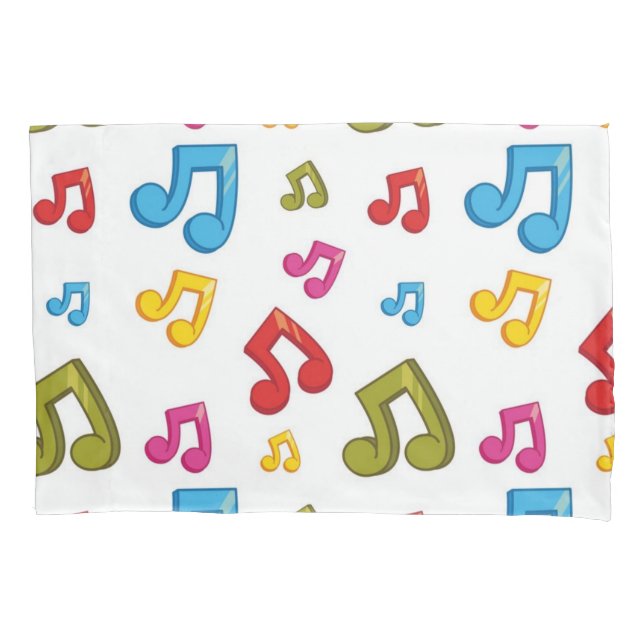 Music pattern pillowcase (Front)