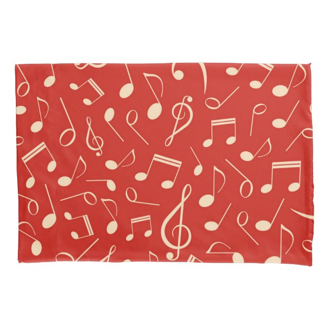 Music pattern pillowcase (Front)