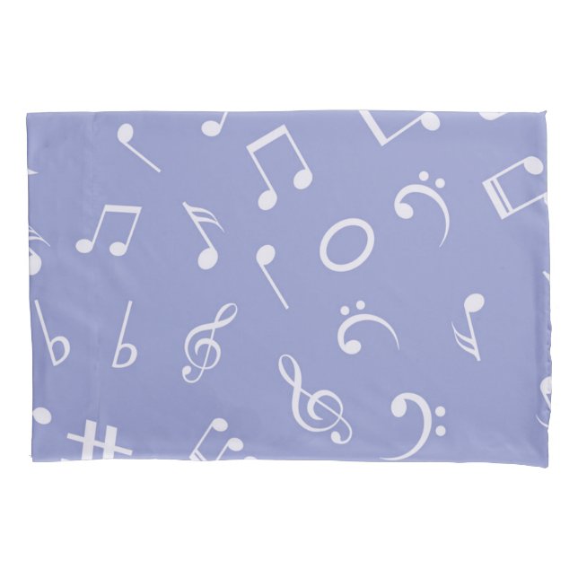 Music pattern pillowcase (Front)