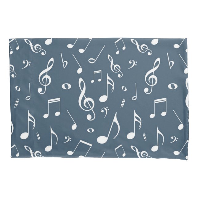 Music pattern pillowcase (Front)