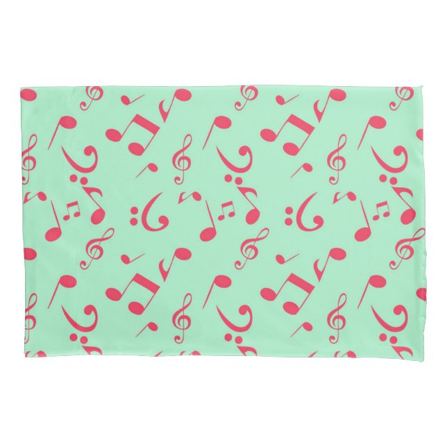 Music pattern pillowcase (Front)