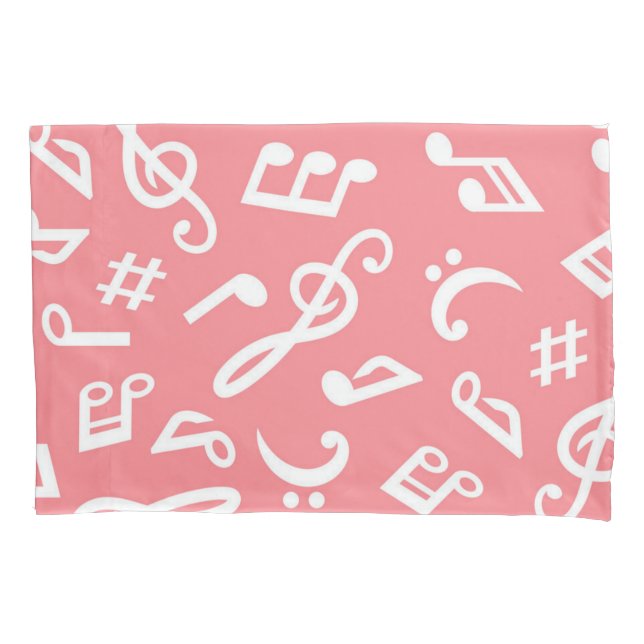 Music pattern pillowcase (Front)