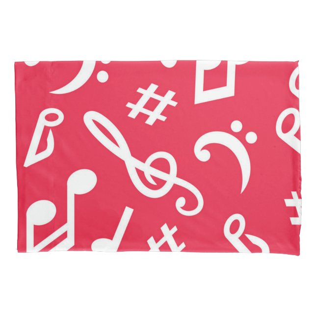 Music pattern pillowcase (Front)
