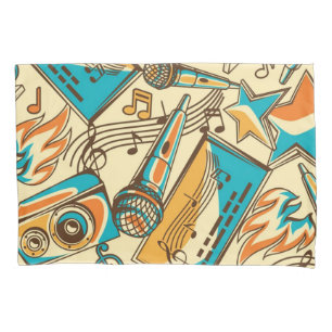 Music pattern pillowcase