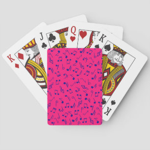 Music pattern playing cards