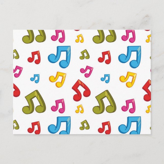 Music pattern postcard (Front)