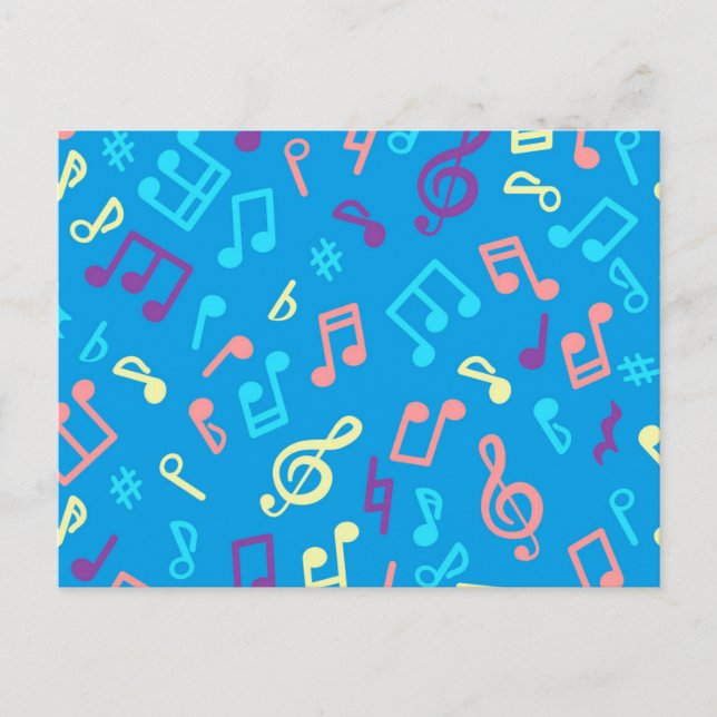 Music pattern postcard (Front)